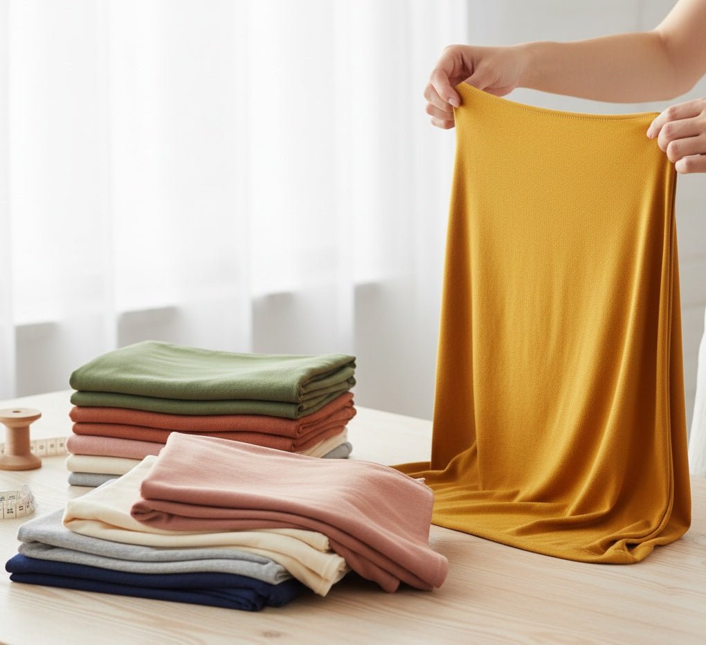 Kokvilnas trikotāža vienkrāsas