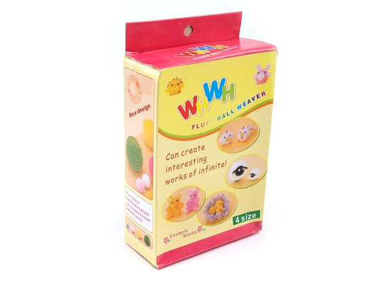 Pomponu, bumbuļu veidotājs komplekts (4 izmēri)