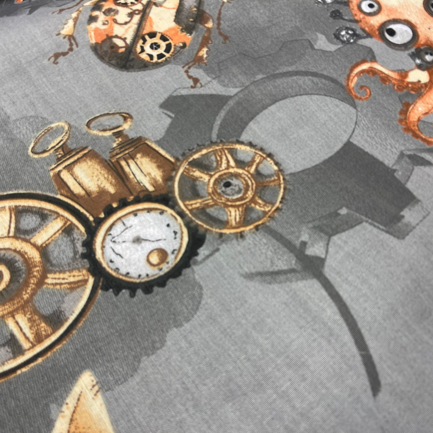 100% Kokvilnas audums - kaķi zinātnieki 125 g/m²