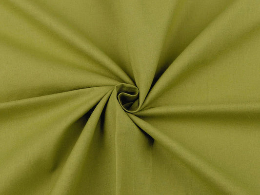 100% Kokvilnas audums - olīvu zaļš 125 g/m²
