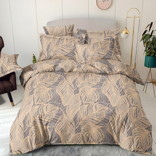 Image of 100% cotton fabric - Sand Palm Morning 220cm 146 g/m² – available at Šarlotes audumi