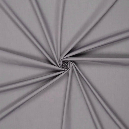 100% Kokvilnas audums - tērauda pelēks 125 g/m²