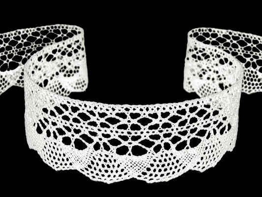 100% Kokvilnas mežģīne|3,2 cm| balta