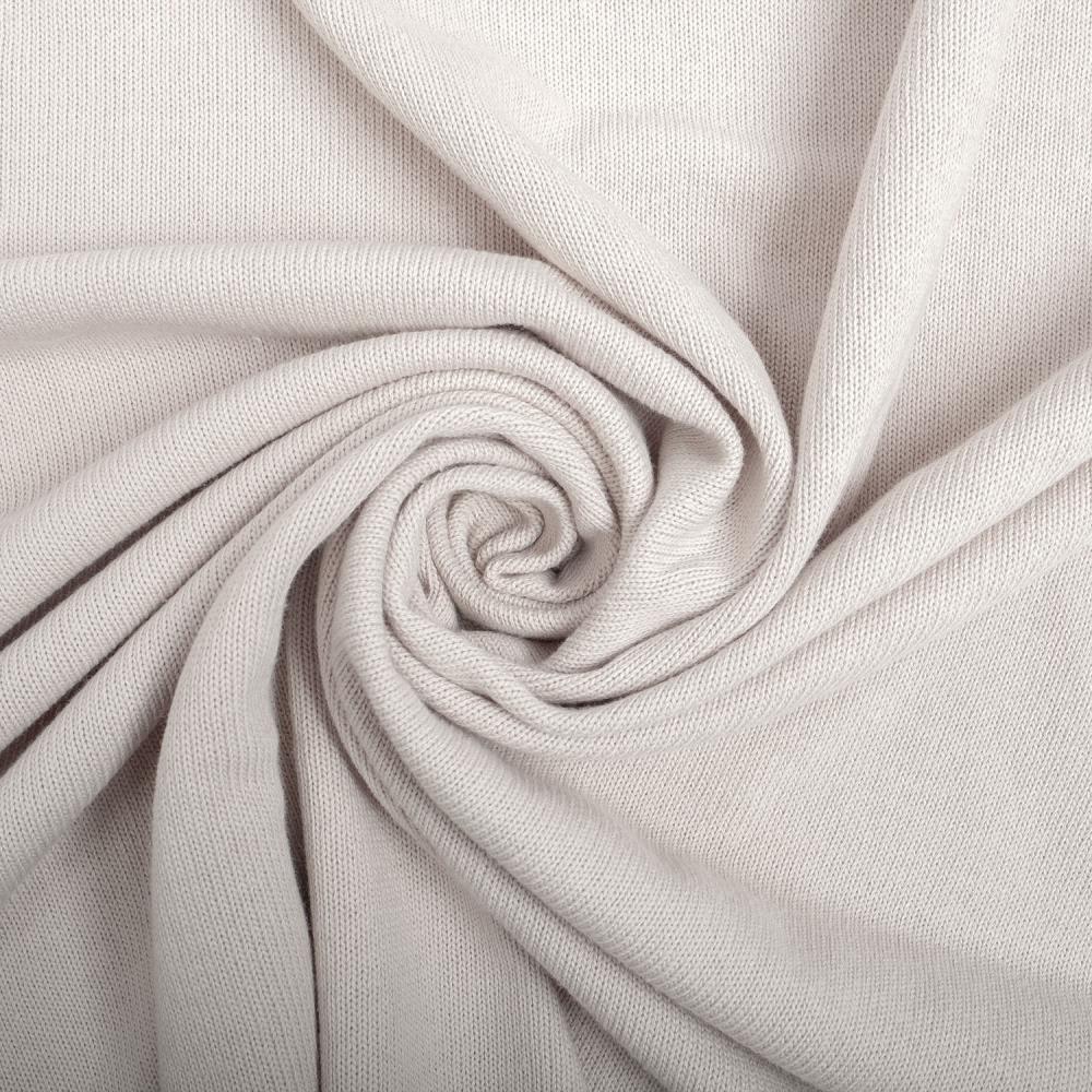 Attēls ar 100% kokvilnas rievots adījums - balts 280 g/m² – pieejams Šarlotes audumi