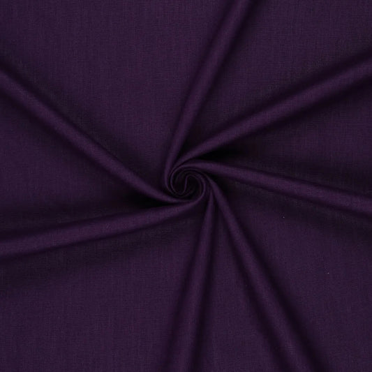 100% Lina audums–tumši lillā | 230 g/m² | Enzyme washed