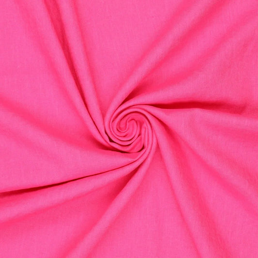 100% Mīkstināts lins - fuksijas rozā 165 g/m²