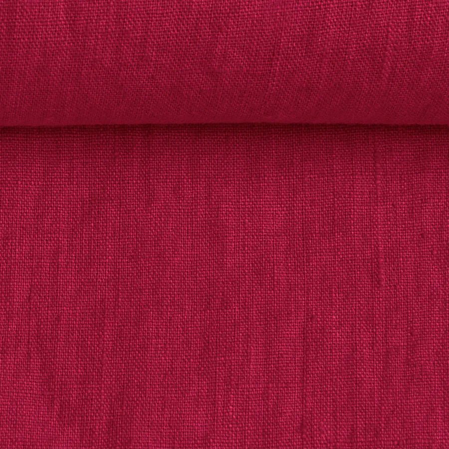 100% Mīkstināts lins - košs ogu tonis 205 g/m²