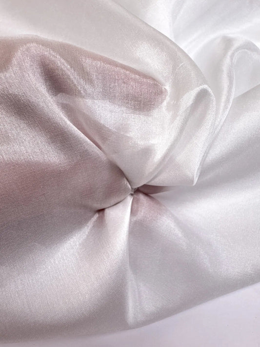 100% Zīda šifons - balts 40 g/m²