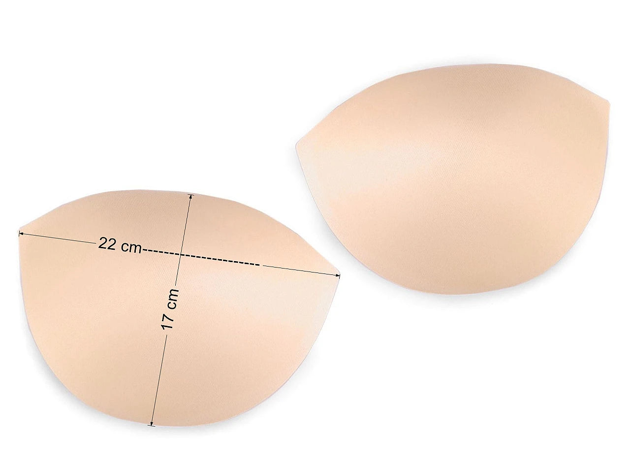 Bikiinide, pesu ja korsettide rinnahoidjapadjad - valge, suurus 42