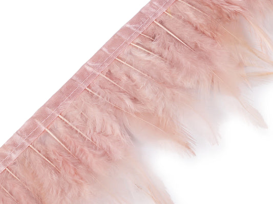 Värviline lint (kukko) 10-12 cm lai - pulberroosa