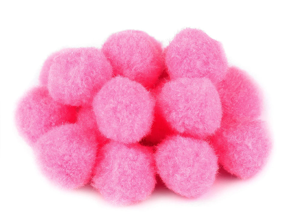 Pomponi Ø25 mm dekorēšanai un rokdarbiem 100 gab.