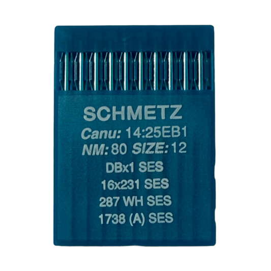 Nõelad tööstuslikele õmblusmasinatele SCHMETZ DBx1 SES – trikotaažile ja spordirõivastele (10 tk)