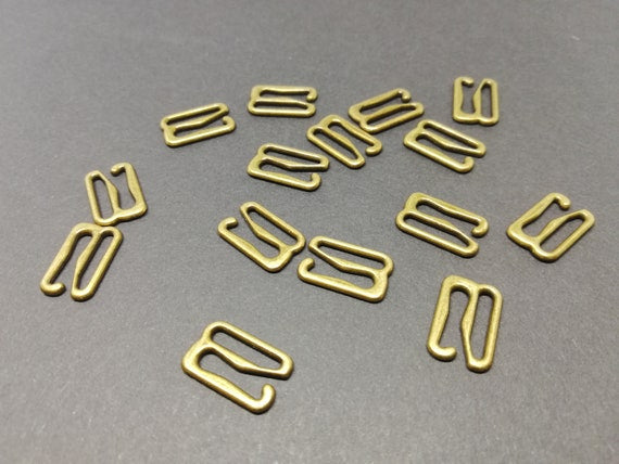 Metal adjuster-hook for laundry 12 mm-gold (pack of 10 pcs)