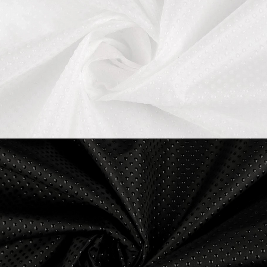 Libisemiskindel kangas kummipunktidega - must või valge 95 g/m²