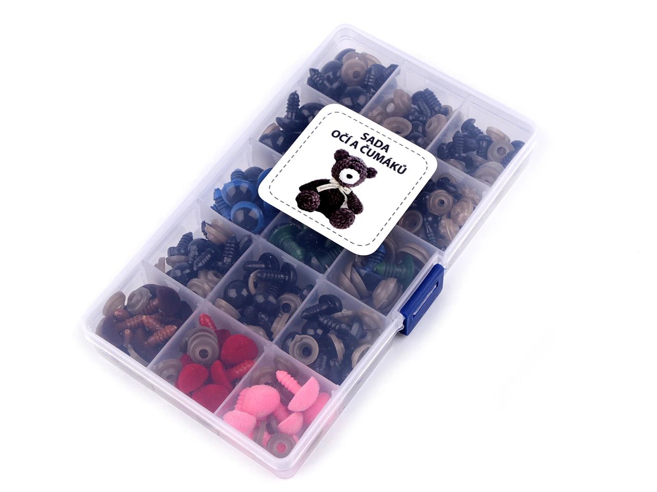 Acu un degunu komplekts rotaļlietām | 76 gab. | Plastmasas uzglabāšanas kastītē