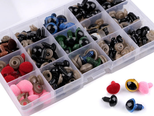 Acu un degunu komplekts rotaļlietām | 76 gab. | Plastmasas uzglabāšanas kastītē