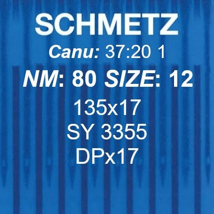 Attēls ar Adatas rūpnieciskajām šujmašīnām SCHMETZ DPX17 - universālās (10gab.) – pieejams Šarlotes audumi