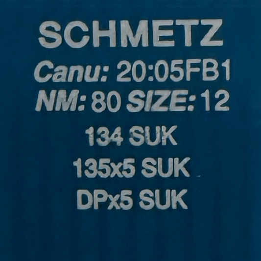 Attēls ar Adatas rūpnieciskajām šujmašīnām SCHMETZ DPx5 SUK – trikotāžai un džinsam (10gab.) – pieejams Šarlotes audumi
