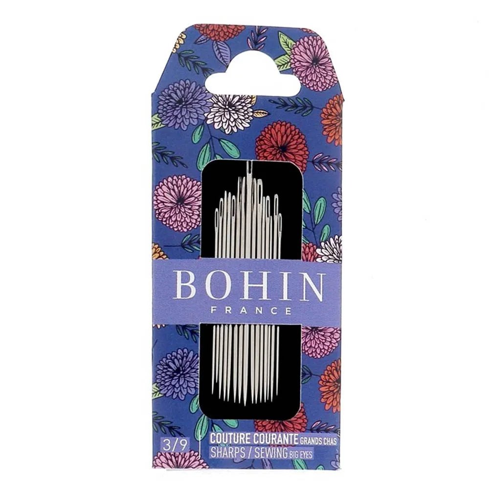 Attēls ar Adatu komplekts Bohin Blossom Sharps | Nr. 3–9 | 10 gab. – pieejams Šarlotes audumi