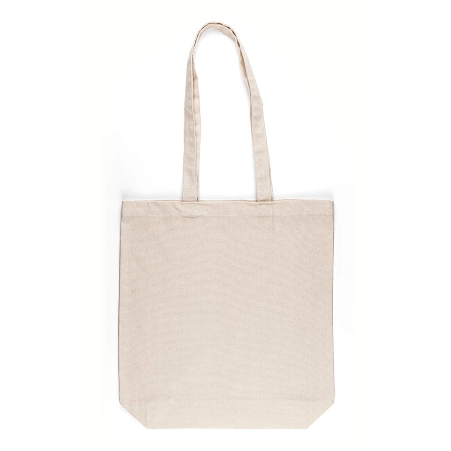 Image of a thick cotton tote bag with your text – available online, Šarlotes audumi