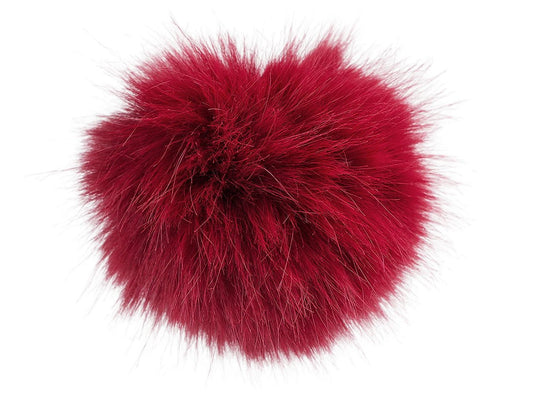 Attēls ar Bumbulis cepurēm ar cilpu Ø11 cm - tumši sarkans – pieejams Šarlotes audumi