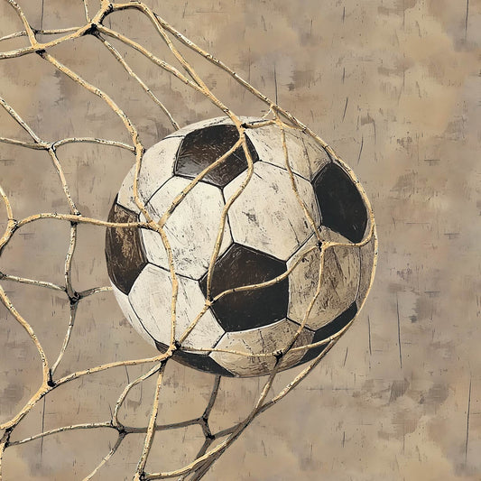 Attēls ar Cilpiņtrikotāžas panelis 40x50 cm - futbola bumba 250 g/m² – pieejams Šarlotes audumi