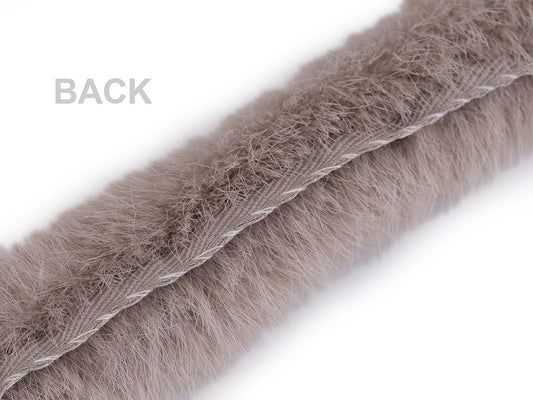 Attēls ar Dekoratīvā kažokādas lente (piešujama) | 3 cm x1 m – pieejams Šarlotes audumi