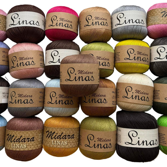 Dzijas, lina diegi Midara Linas – 100 g/ 600 m