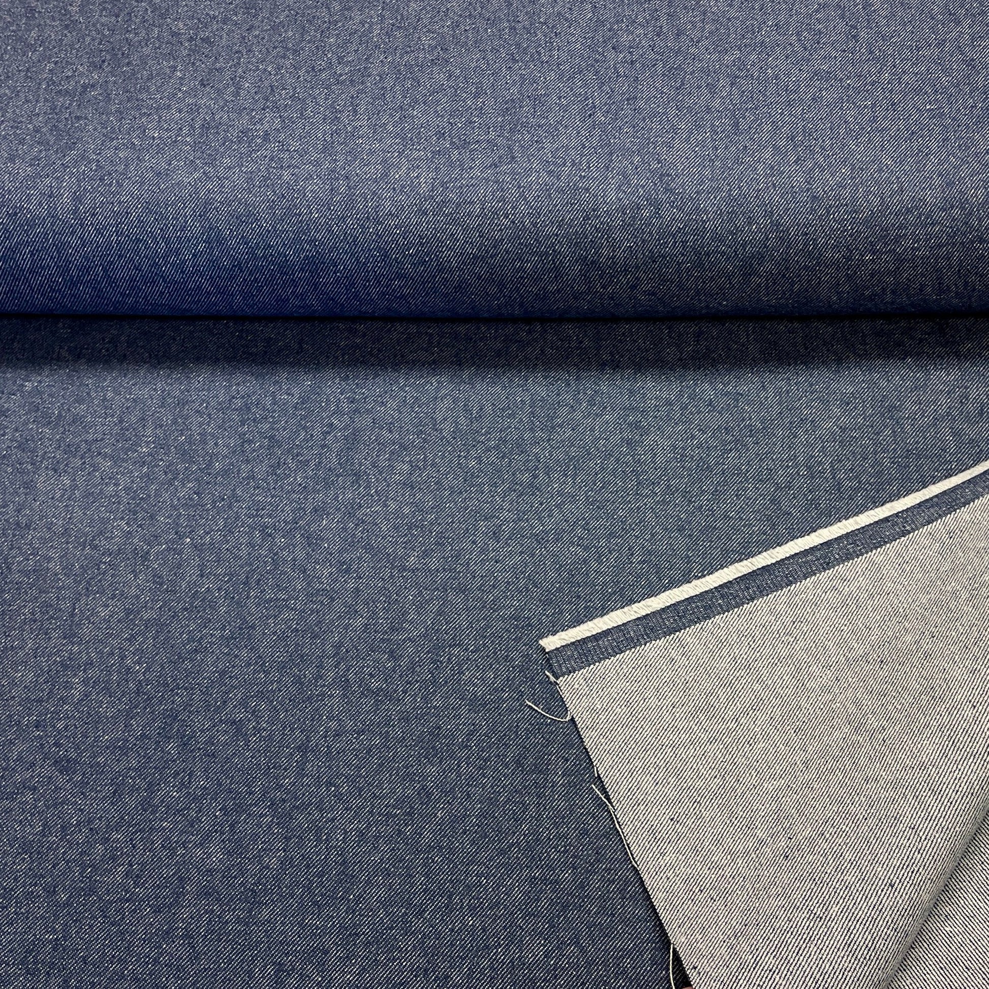 Džinsu audums no pārstrādātas kokvilnas♻️ - zils 365 g/m²