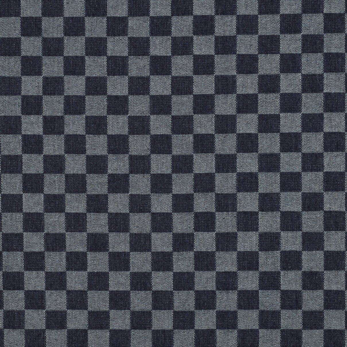 Džinsu audums - rūtis 330 g/m²