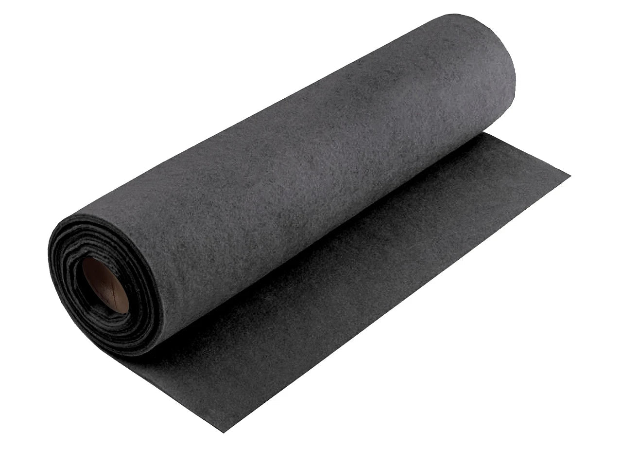 Filca audums ruļļos, 3 mm - tumši pelēks melanžs 440 g/m²