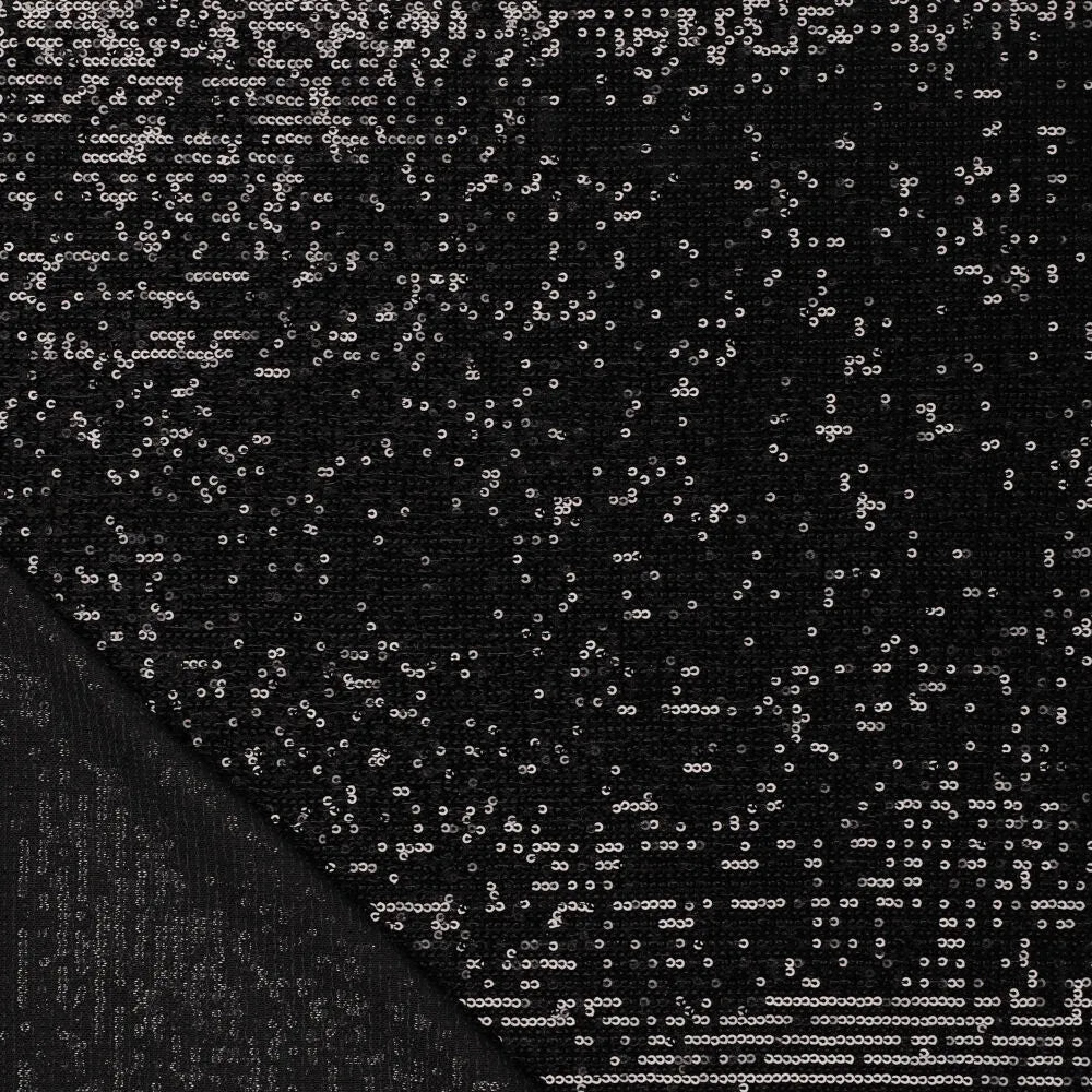 Attēls ar Fliteru audums - melns 285 g/m² – pieejams Šarlotes audumi