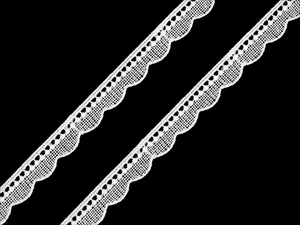 Pilt guipüürpitslindist, piimvalge – 11 mm / 15 mm – saadaval veebis Šarlotes audumi