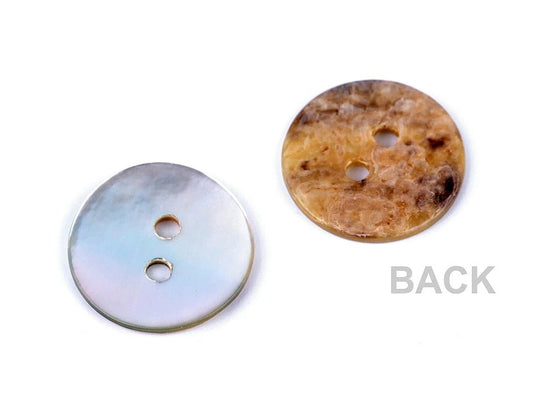 Gliemežvāku pogas 15 mm - perlamutra