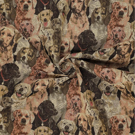 Attēls ar Gobelēns - suņi 260 g/m² – pieejams Šarlotes audumi