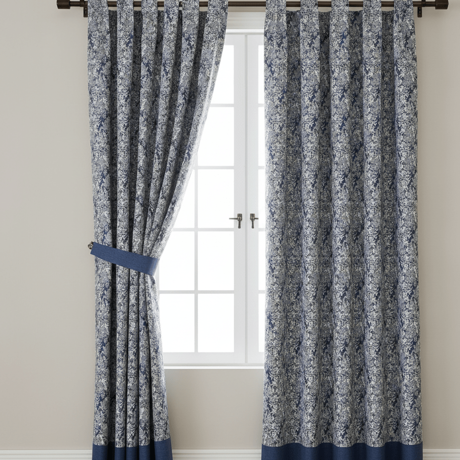 Pilt gobelääniga – sinine elegantne muster 260 g/m² – saadaval Šarlote kangad