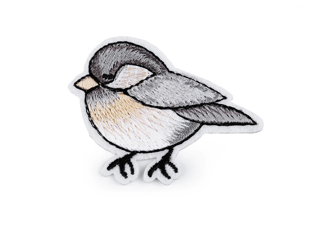 Image d’un écusson thermocollant oiseaux | 4,5 x 6 cm | différentes teintes – disponible chez Šarlotes audumi