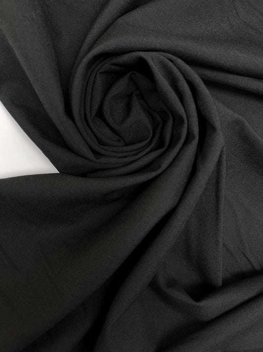 Itālijas kostīmaudums | 75% vilna | 25% poliamīds | 220 g/m² | 150 cm | Melns