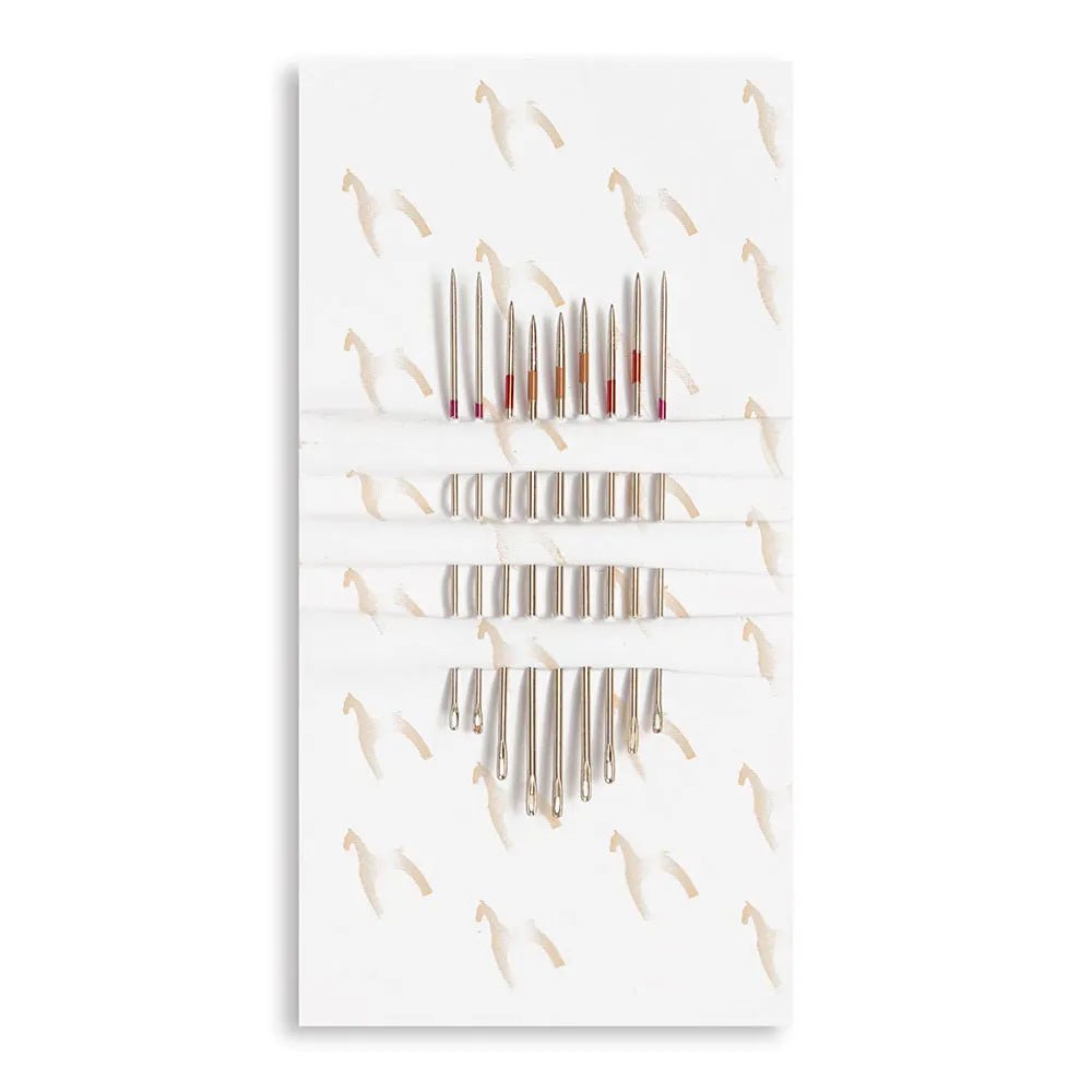 Attēls ar Izšūšanas adatas Crewel Nr. 8–9–10 (9 gab.) Pony – pieejams Šarlotes audumi