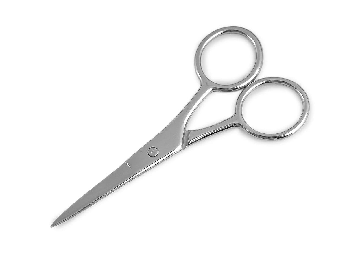 Pilt tikandikääridest, 10 cm – metallist, sirgete teradega – saadaval veebipoes Šarlotes audumi