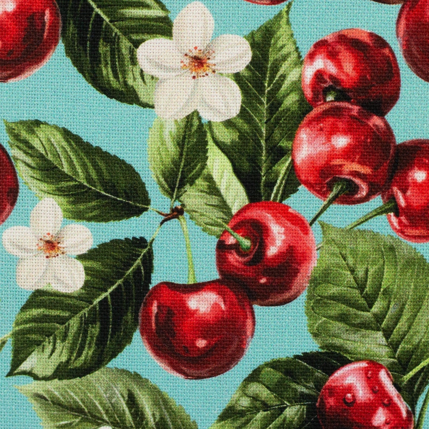 Attēls ar Kanvas audums - ķirši 200 g/m² – pieejams Šarlotes audumi