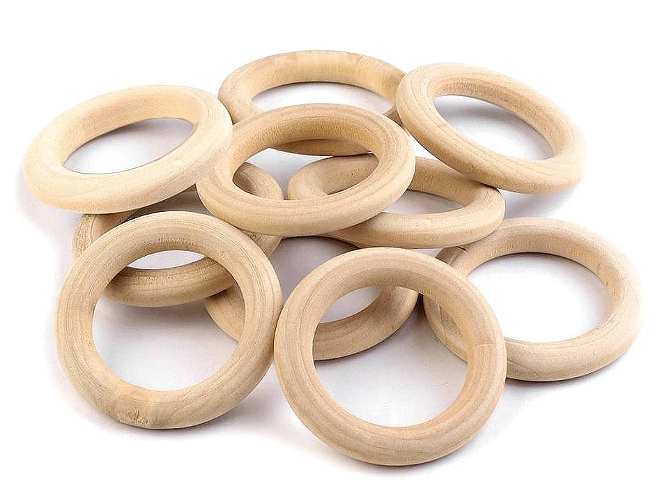 Koka gredzens Ø49 mm, 10 gab. – neapstrādāts