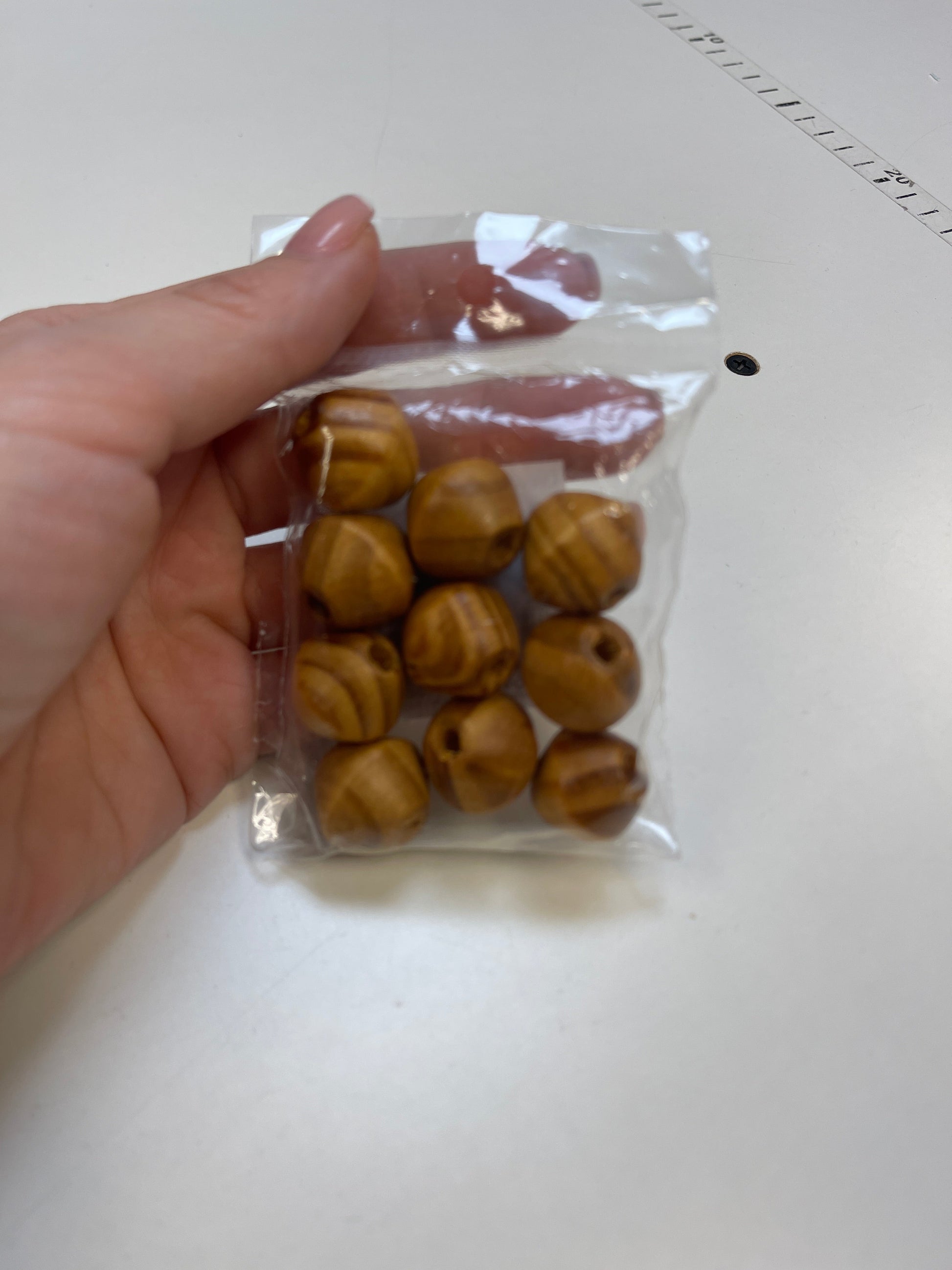 Koka pērles 18x 20 mm |10 gab.