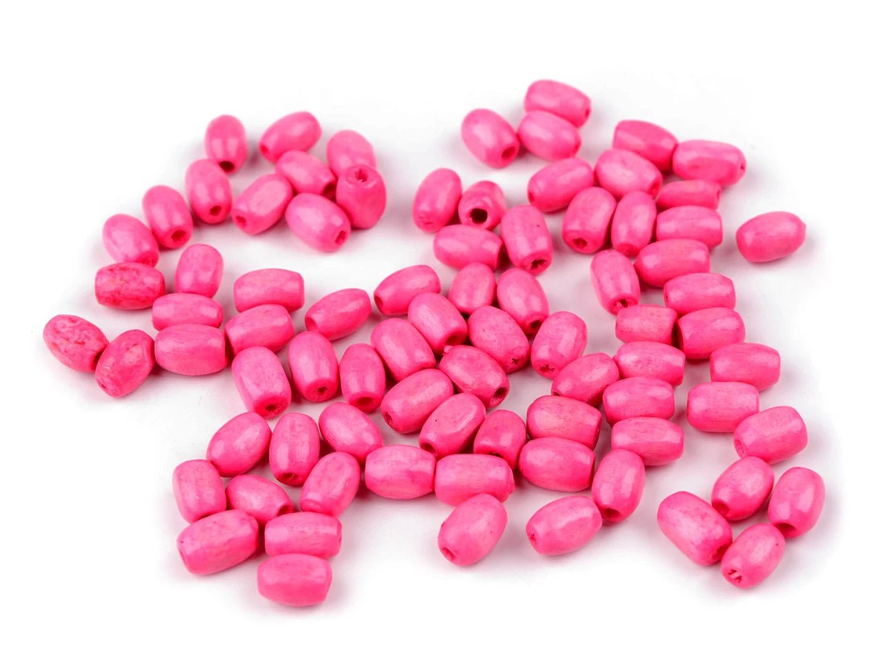 Attēls ar Koka pērlītes 5×8 mm (olīvas forma) 20 g – pieejams Šarlotes audumi