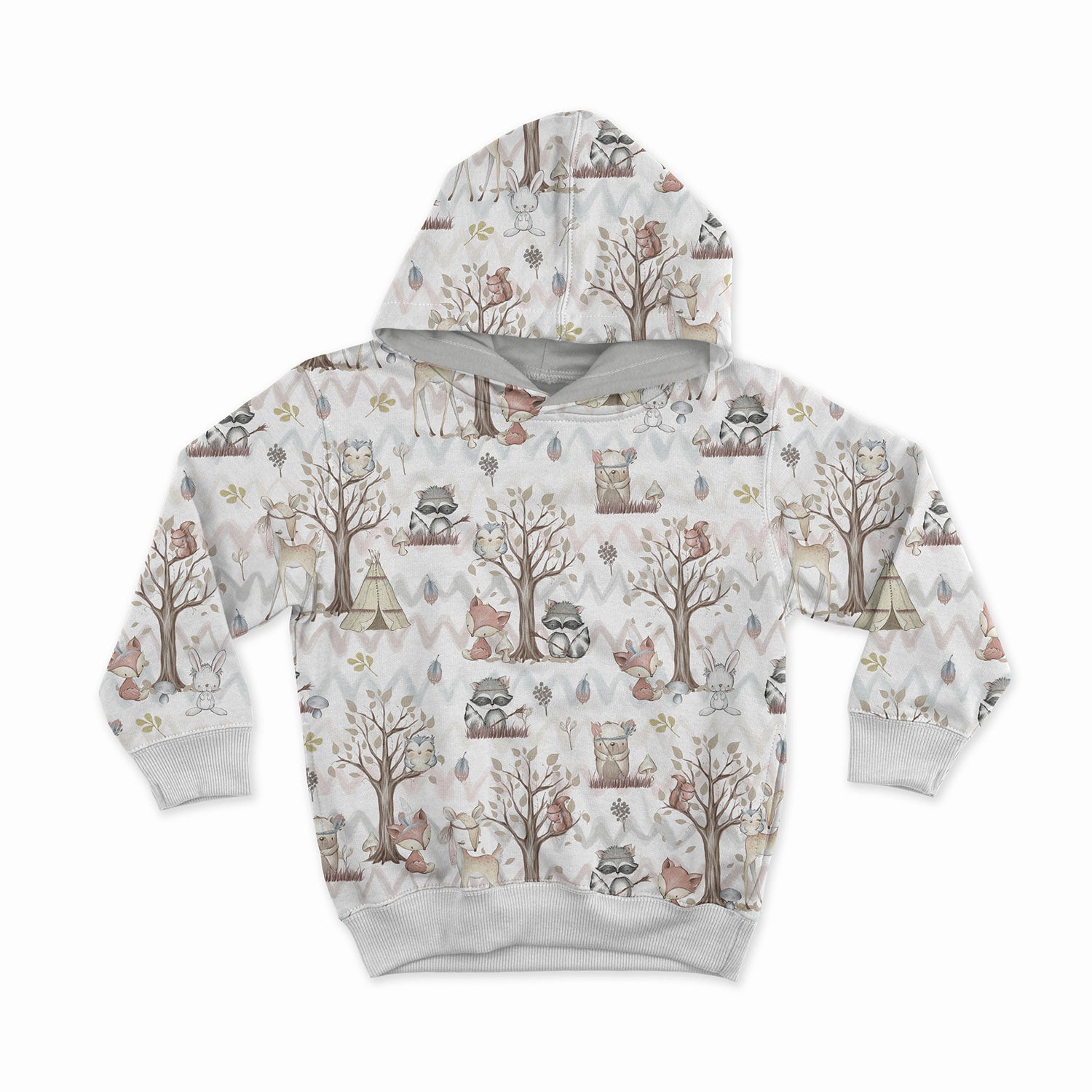 Kokvilnas cilpiņtrikotāža - boho zvēri 250 g/m²