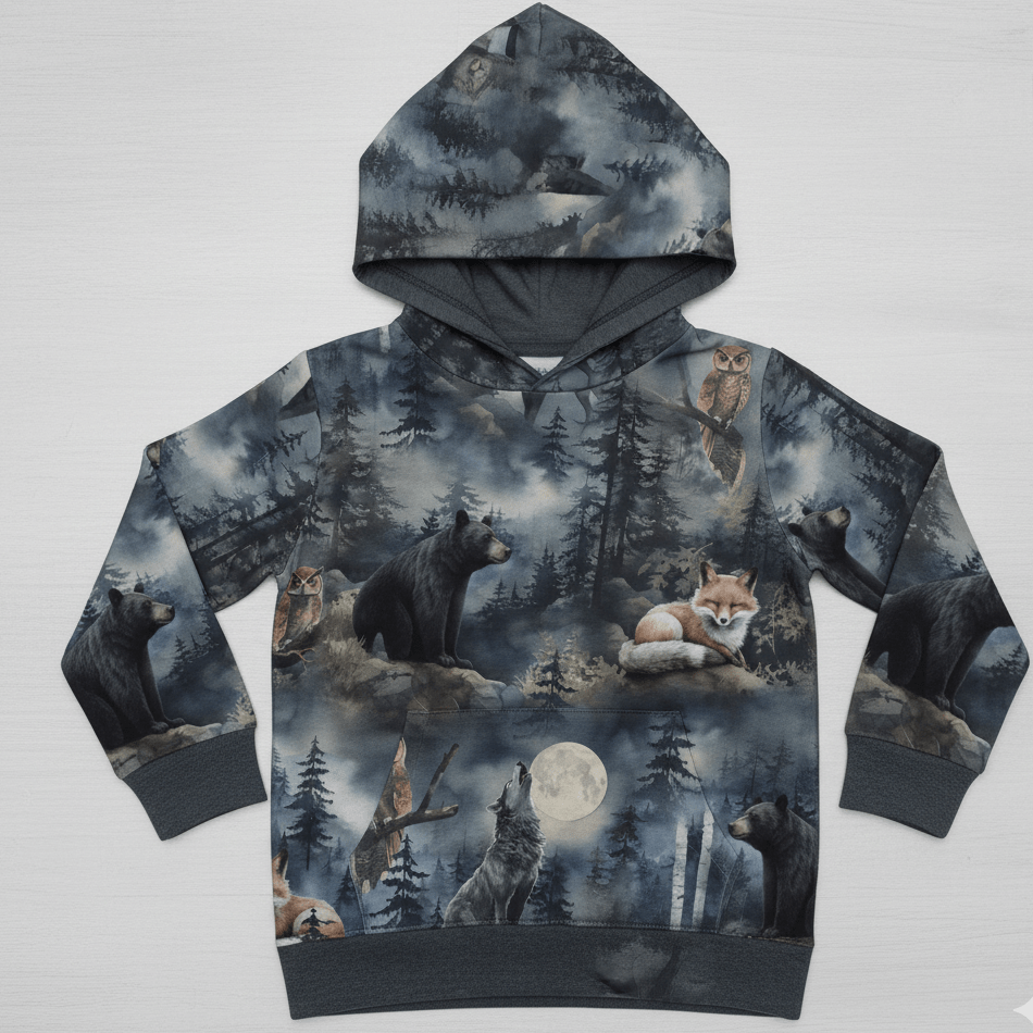 Attēls ar Kokvilnas cilpiņtrikotāža - gaudojošais vilks 250 g/m² – pieejams Šarlotes audumi