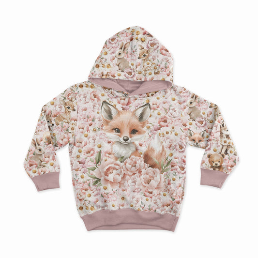 Image of cotton loopback jersey - daisies and peonies 250 g/m² | Design - 05 – available at Šarlotes audumi