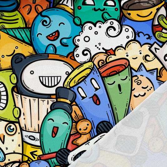 Kokvilnas cilpiņtrikotāža - monstriņu vienība 250 g/m²