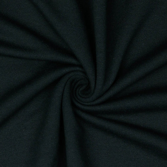 Kokvilnas cilpiņtrikotāža no pārstrādātas kokvilnas♻️ - melna 235 g/m²