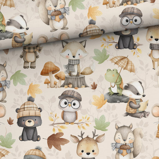 Kokvilnas cilpiņtrikotāža - pūcīte un citi zvēri 250 g/m²